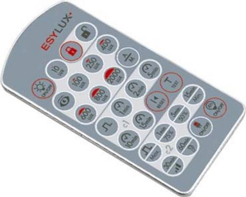 ESYLUX EM10425509 Fernbedienung für Bewegungsmelder Silber-Blau
