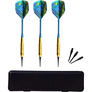 Best-Sporting Dartpfeile Typhoon, Set, mit Kunststoffspitze, 14g, mit Zubehör, 3 Stück
