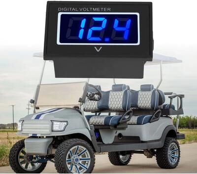 Multicon Wholesale Hub Golf Cart Blue LED Digital Battery Voltage Meter For Yamaha Waterproof Display For Electric Vehicles Golf Cart Blue LED Digital Battery Voltage Meter For Yamaha Waterproof Display For Electric Vehicles
