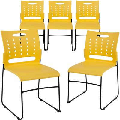 5 Pack 881 lb. Capacity Sled Base Stack Chair