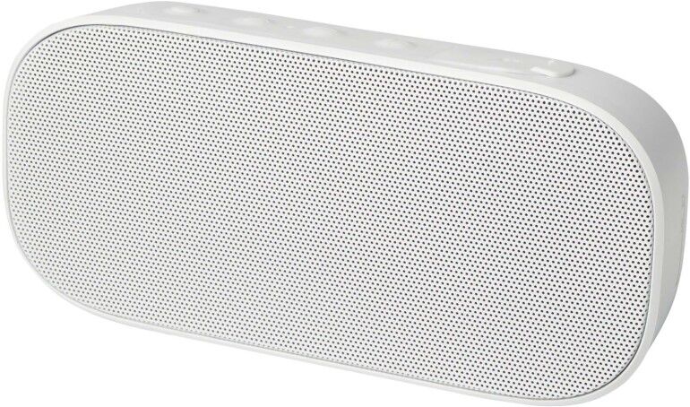 Enceinte Bluetooth personnalisable Stark 2.0 IPX5 en plastique recyclé blanc