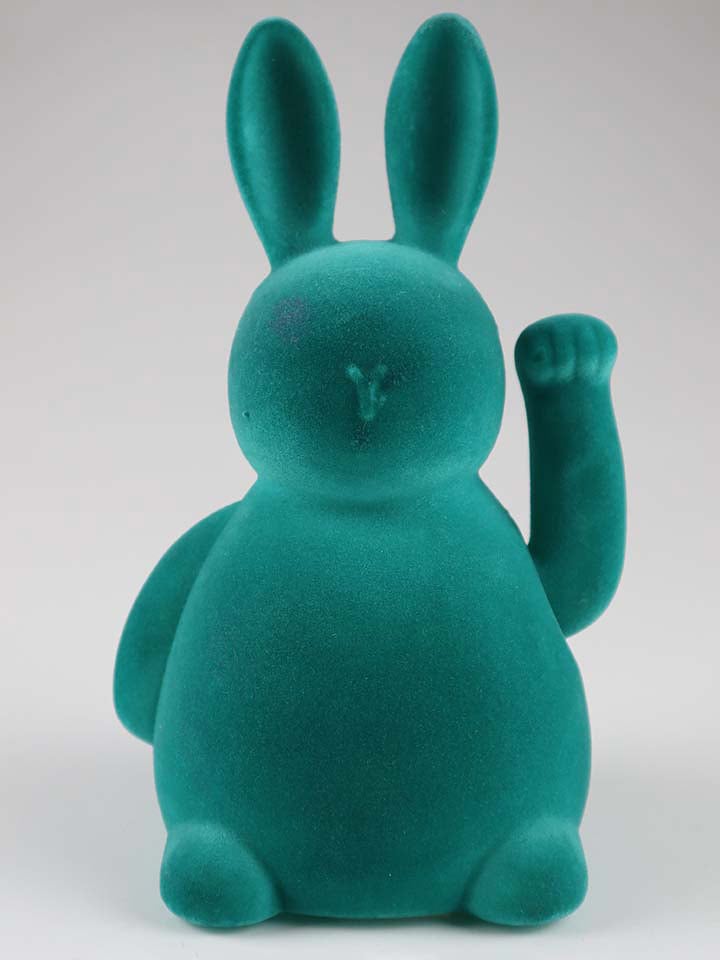 AM Design Dekofigur ''Winke Hase'' in Türkis - (B)11 x (H)20 x (T)10 cm - onesize