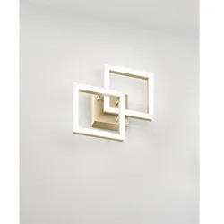 Fabas Luce LED Decken-/Wandleuchte BARD, 28,5cm, 21W, 3000K, 2160lm, IP20, dimmbar, gold edelmatt FAB-3394-28-225