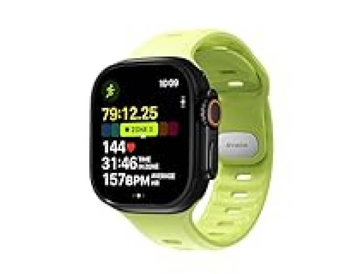 NOMAD Tempo Slim Bracelet de sport étanche pour Apple Watch 49 mm, citron vert, 49 mm, Moderne