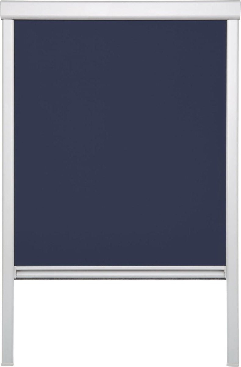 Velux Verduisterend dakraamrolgordijn blauw - Breedte: 383 cm, Hoogte: 740 cm