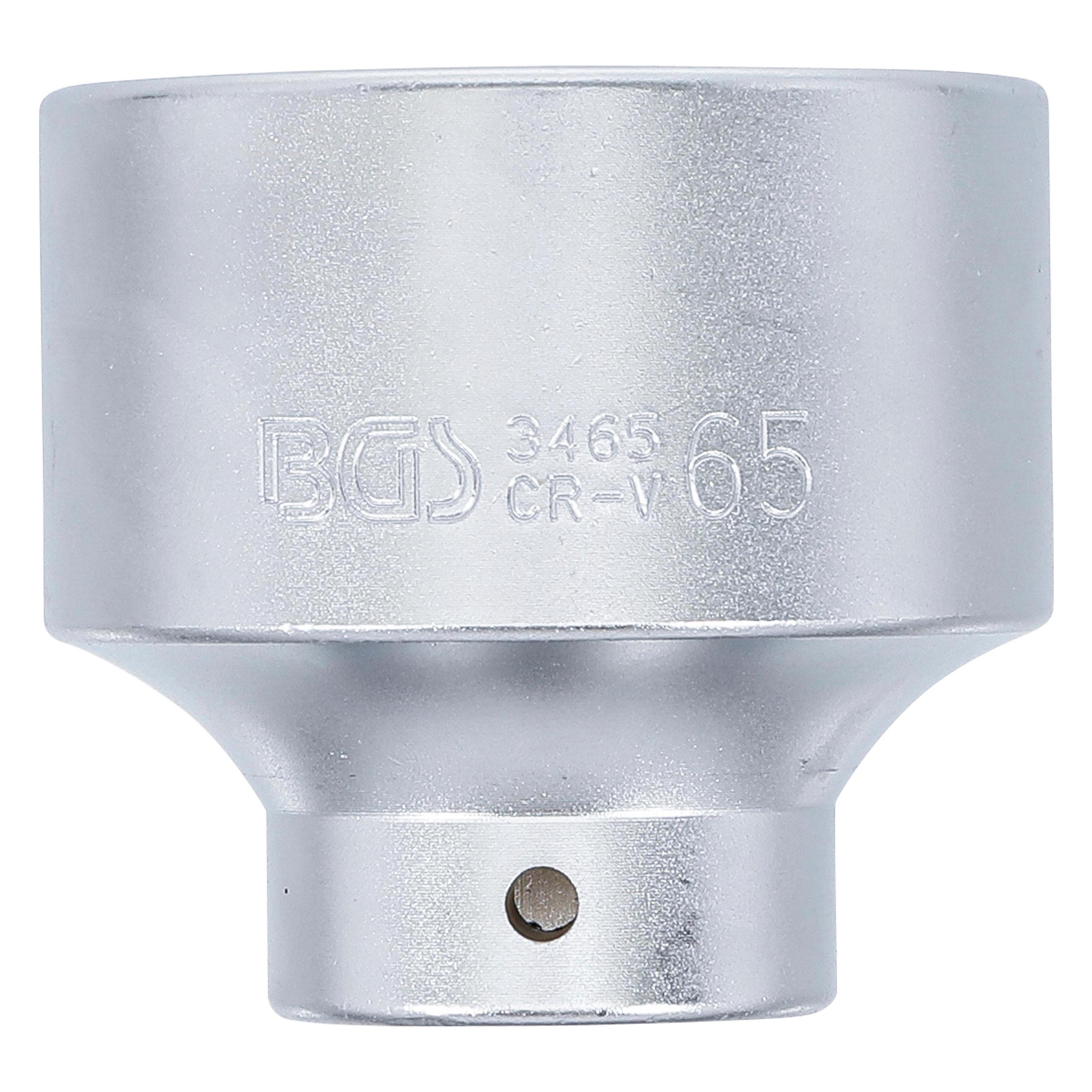 BGS Steckschlüssel-Einsatz Sechskant | Antrieb Innenvierkant 20 mm (3/4") | SW 65 mm (65 mm) (3465)