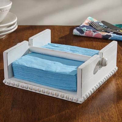 Split P Alanna Napkin Holder Whitewash , Whitewash
