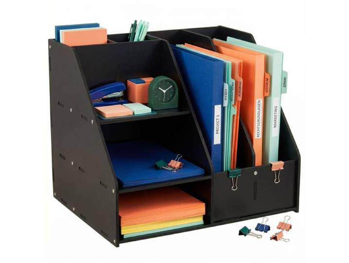 Relaxdays Schreibtisch Organizer DIN A4