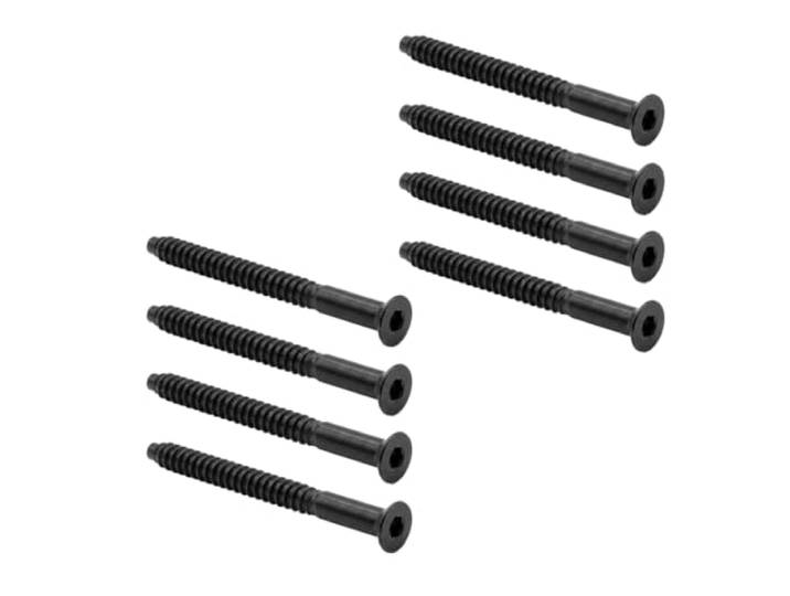 Lot de 8 vis de rechange pour étagère IKEA EXPEDIT - 7 x 85 mm - Vis de raccordement pour meubles - Noir
