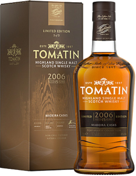 Tomatin Distillery Tomatin 2006 Madeira Cask Colección Portuguesa 15 Y.O. Cadeau