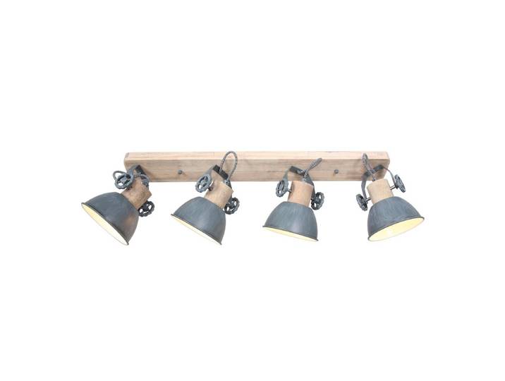 Landelijke plafondlamp Gearwood 4-lichts Steinhauer - 2729GR