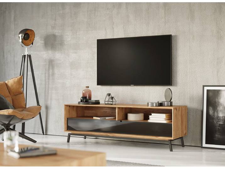 Katmandu TV-Board Modern Loft aus massiver Eiche