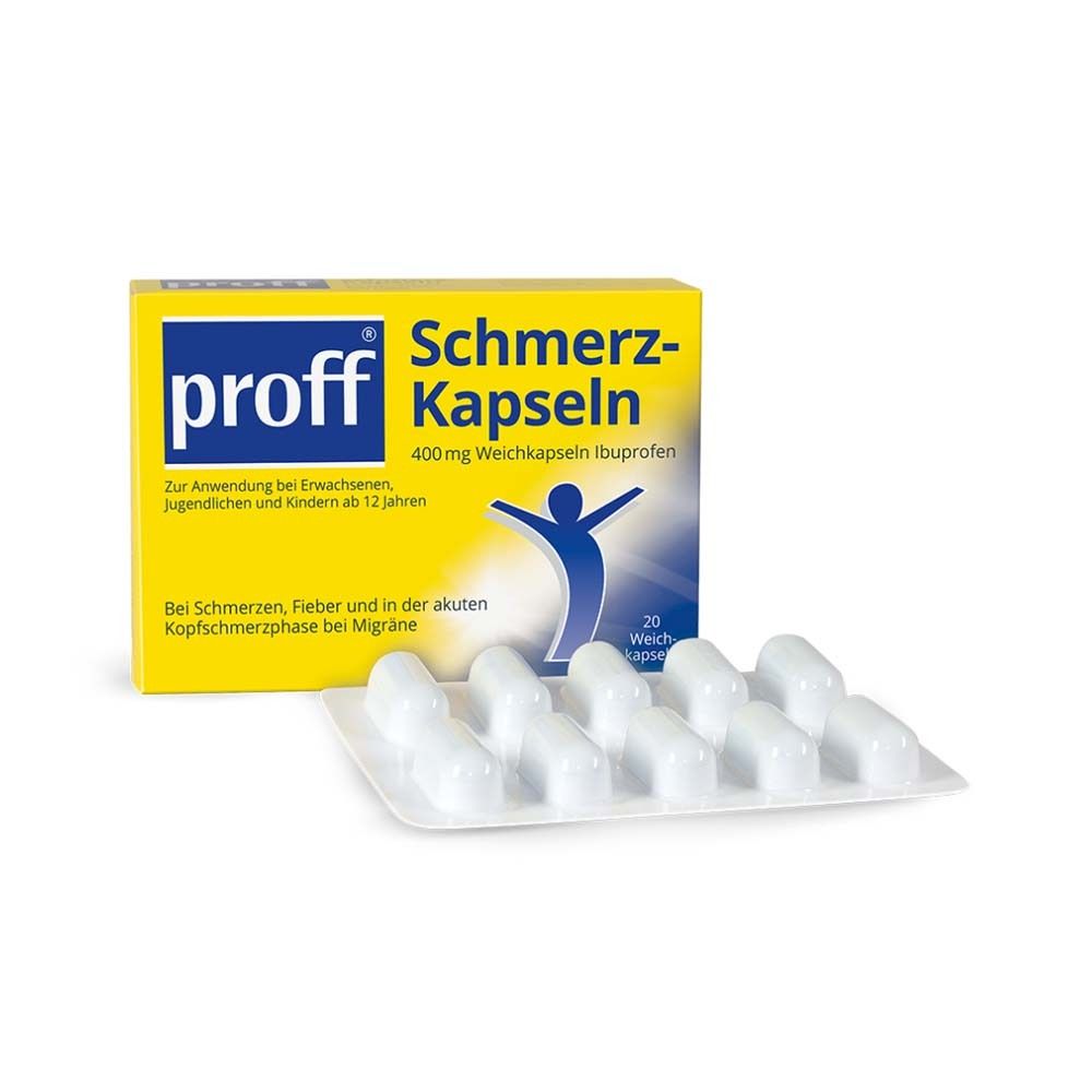 Proff Schmerzkapseln 400 mg 20 St Weichkapseln