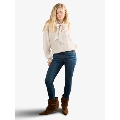 Skinny-fit-Jeans APRICOT "Sadie Skinny-Fit-Jeans", Damen, Gr. 30, blau (grün), gewebt, , Modisch, figurbetont knöchellang, Jeans, in Green Wash