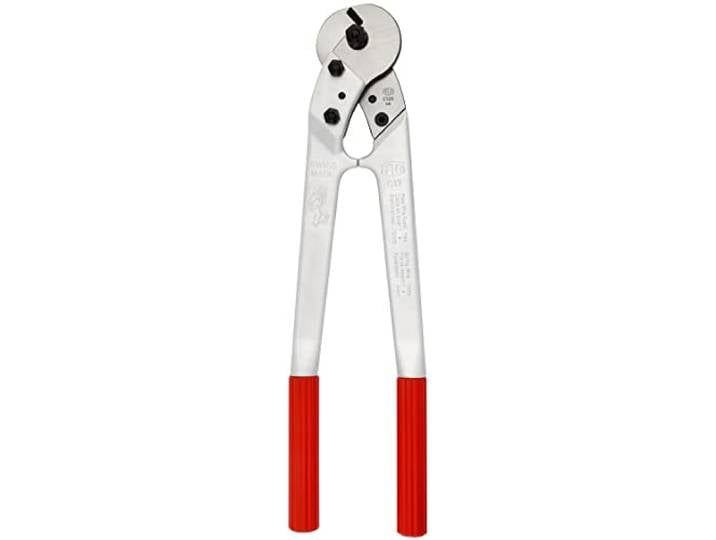 FELCO C12 Coupe-câbles (longueur 50 cm\, coupe Ø 12 mm\, coupe-câbles avec coupe triangulaire pour des coupes nettes\, lames en acier de qualité\, poignées légères)