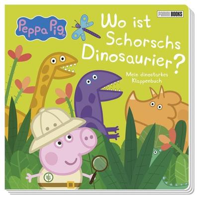 Peppa Pig: Wo ist Schorschs Dinosaurier? - Mein dinostarkes Klappenbuch, Gebundene Ausgabe von Panini, Panini, 978-3-8332-4426-1