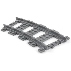 LEGO Eisenbahn Schienen Kurve City Dunkelgrau - Railway Track Curve 53400 NEU! Menge 50x (53400)