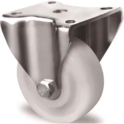 Tecwerk, Möbelrollen, Schwerlast-Bockrolle Rad-Ø 100 mm Tragfähigkeit 500 kg Kunststoff Platte L100xB88 mm Farbe Rolle...