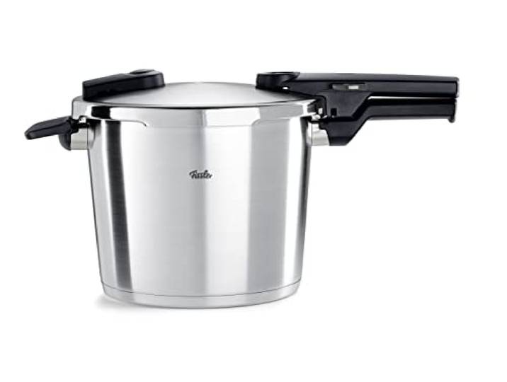 Fissler, Vitaquick Premium Schnellkochtopf (6 L, Ø 22 cm), Edelstahl, 2 Garstufen, Induktion, Made in Germany