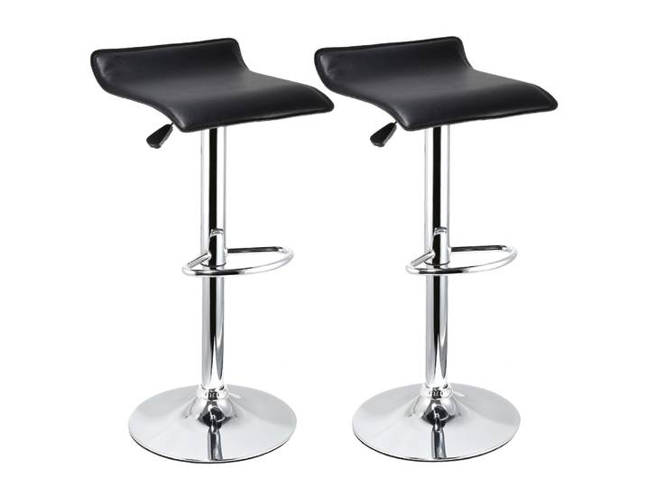 Chaise de bar réglable en 2 parties, chaise de bar carrée pivotante en 2 parties, hauteur réglable, 360° ° Rotation, ultra-silencieux, adapté pour