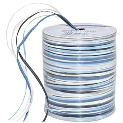 PRÄSENT Bastband »Raffia-Multicolour« blau, 0.3 cm