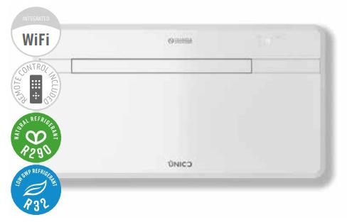 Olimpia Splendid Unico Next 12 HP EVAN, Wanddurchgang-Klimaanlage, 10600 BTU/h, Weiß
