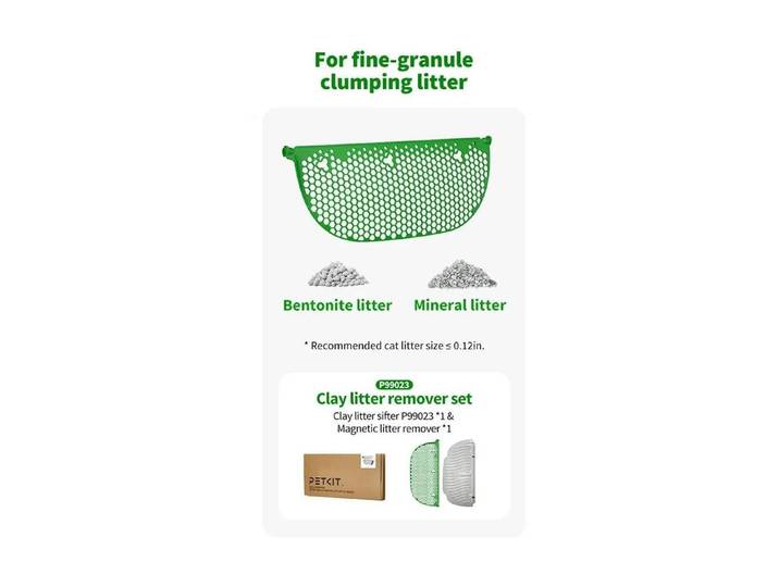 Katzentoilette PETKIT Magnetischer Reiniger von feinkörniger Katzenstreu , grün, B:42,2cm H:3,4cm L:20,4cm, Tiertoiletten, Katzentoilette