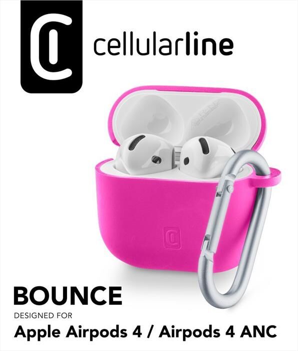 Cellular Line Custodia Bounce AirPods 4/4 Anc-pink