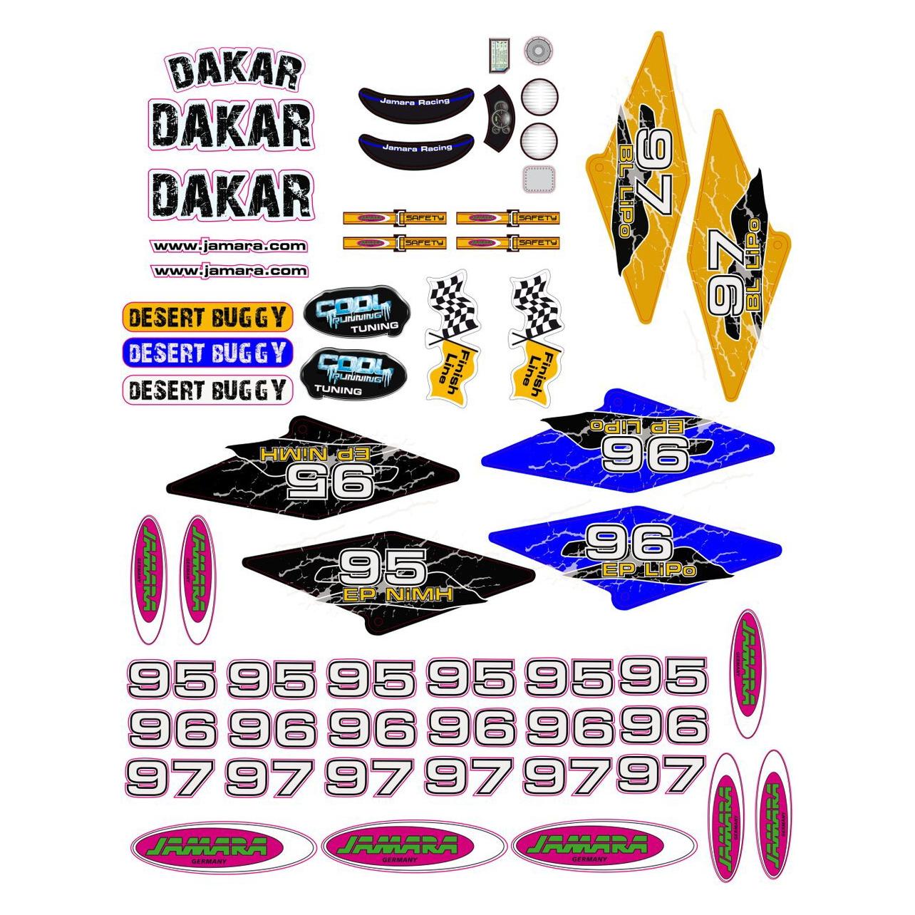 Jamara Dekorbogen Dakar (505199)