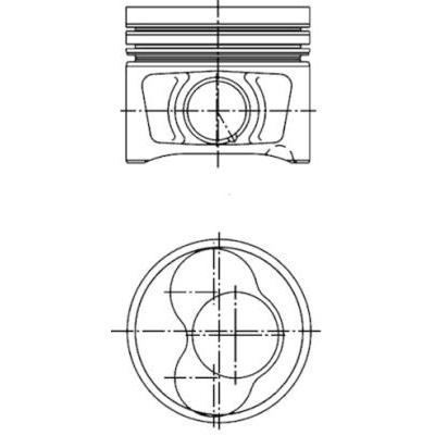 KOLBENSCHMIDT Kolben 40408610 für Zylinder 1-2