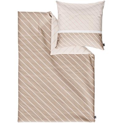 Bettwäsche BUGATTI "Satinbettwäsche bugatti", beige, B/L: 135cm x 200cm, 1 Stk., 1 Stk., Mako-Satin, B/L: 80cm x 80cm, 2 Stk., Mako-Satin, Obermaterial: 100% Baumwolle, Bettwäsche, Bettwäsche, mit zeitlosem Wende-Design