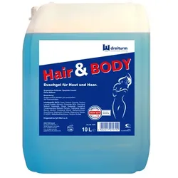 Duschgel und Shampoo Dreiturm Hair and Body 10 L extramildes Duschgel für Haut und Haar
