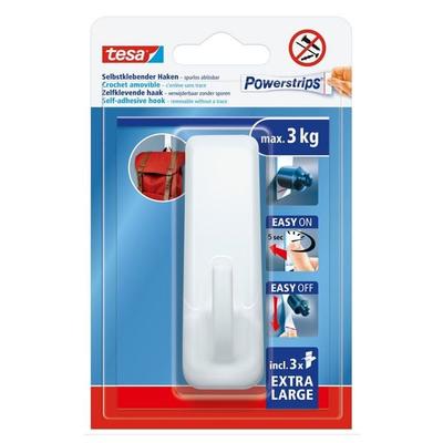 TESA® Powerstrips® Haken XL, weiss eckig