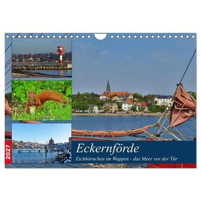 Eckernförde. Eichhörnchen im Wappen - das Meer vor der Tür (Wandkalender 2027 DIN A4 quer), CALVENDO Monatskalender