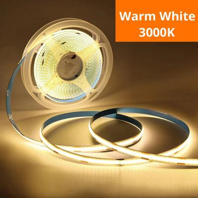 Inspired Finds 5 V USB COB LED Light Strip With Touch Dimmer Flexible Diode Tape For Indoor Lighting warm White 9.84ft