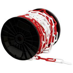 SWG 68012895375 Absperrkette Rot-Weiß Kunststoff 25 m
