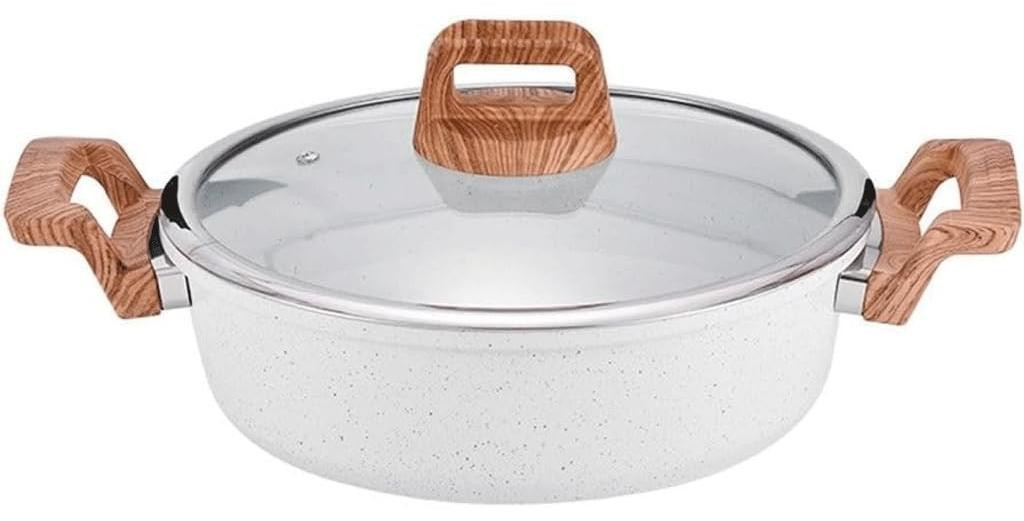 Merkloze Non Stick Soeppot met Dubbele Handgrepen, 40,7 cm