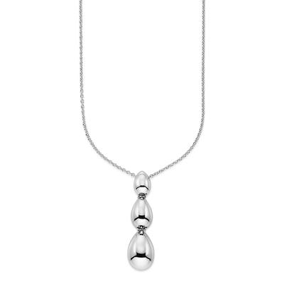 Kette mit Anhänger BRUNO BANANI "Schmuck Geschenk Silberkette mit Anhänger", silber (silberfarben), Halsketten, Damen, Silber 925 (Sterlingsilber), L: 45 B: 1mm, B:1mm