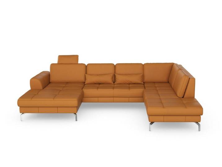 sit&more Wohnlandschaft Bendigo U-Form, inklusive Sitztiefenverstellung, Bodenfreiheit 15 cm, in 2 Fußfarben