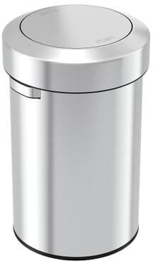 iTouchless 17 Gallon / 64 Liter Titan Stainless Steel Swing-Top Kitchen Trash Can