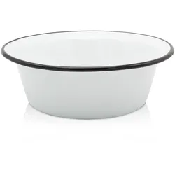 Karl Krüger Emaillierte Schüssel weiß, 40 cm
