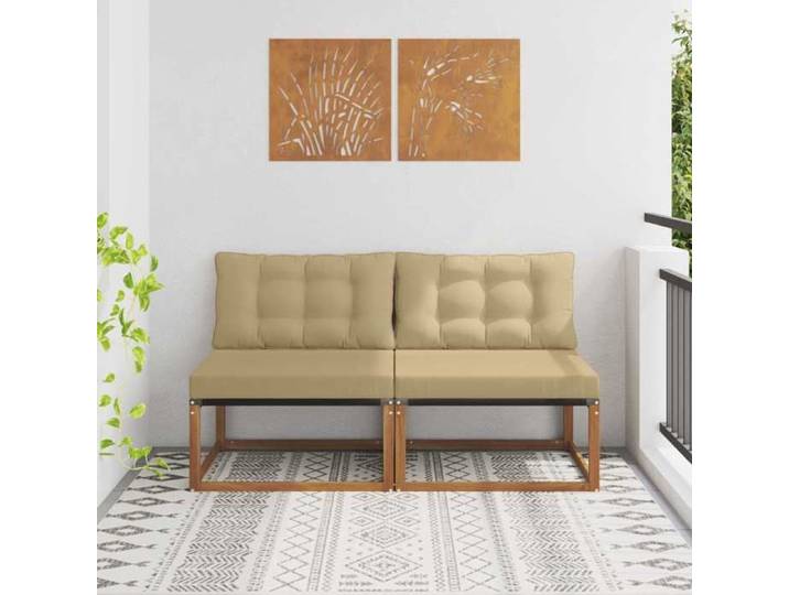 2 Pièce Sofa de milieu extérieur 900644