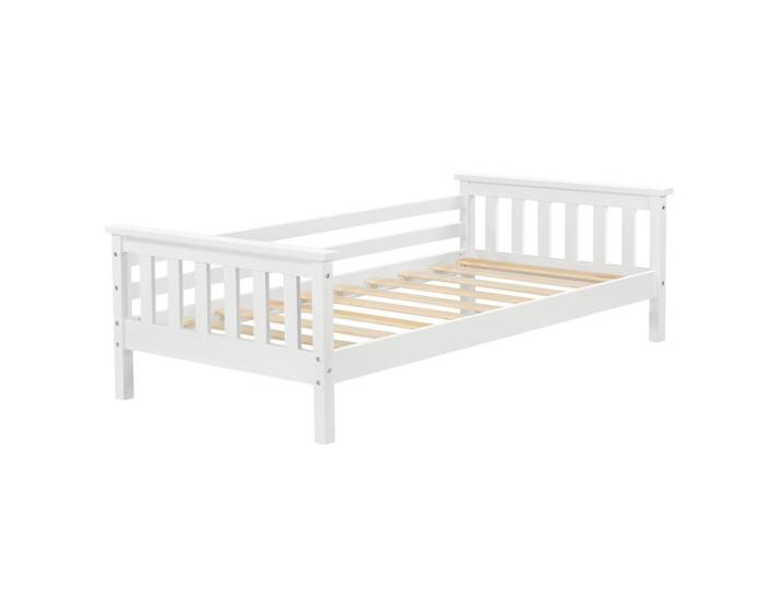 [en.casa] Kinderbett Nuuk, Weiß, Holz, Kiefer, 80x160 cm, Baby- und Kindermöbel, Kinderzimmer & Jugendzimmer, Kinderbetten