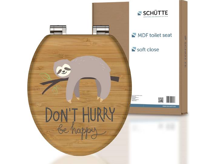 SCHÜTTE Abattant de WC en MDF DONT HURRY\, abattant de WC à fermeture souple
