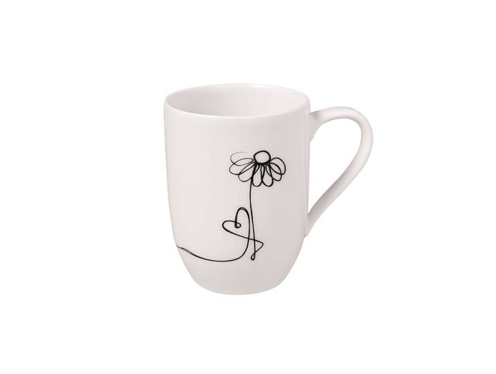 Becher VILLEROY & BOCH Statement Lines Becher 'Family' Statement Lines Becher 290 ml weiß , weiß, Porzellan, Trinkgefäße, Becher