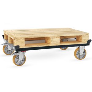 Fetra Paletten-Fahrgestell 22851-7016 Grey Edition, 1210 x 810 mm, PU-Rollen, Tragkraft 1200 kg