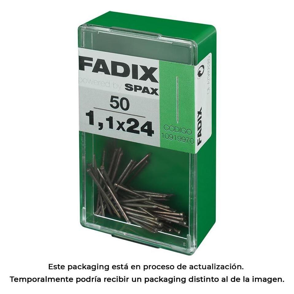 Fadix Schachtel s 50 Stück. Stahlformnagel 1.1x24mm (49376966)