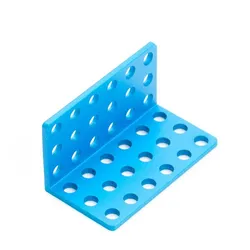 Makeblock Winkel 3x6-Loch, Aluminium eloxiert, 36x M4-Bohrungen, 8mm Raster, 90° Montagewinkel