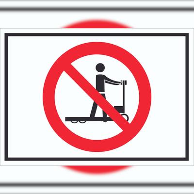 HB-Druck Schild Hubwagen fahren verboten Symbol A5 (148x210mm)