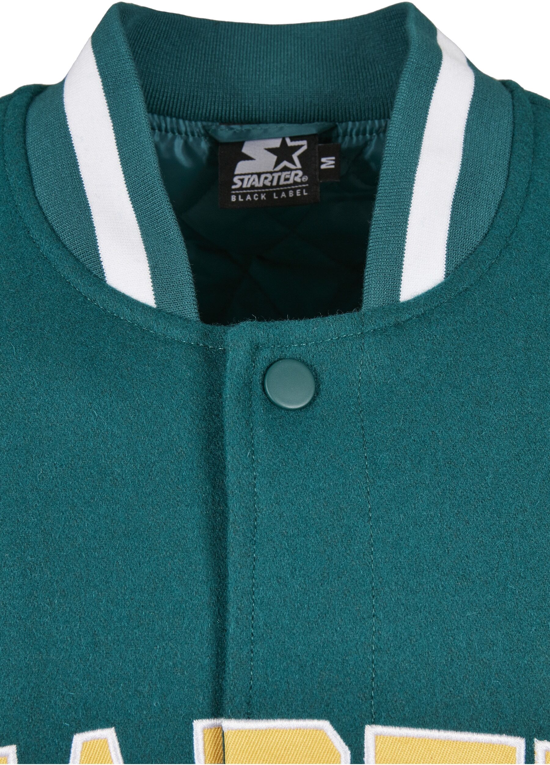 Funktionsmantel STARTER BLACK LABEL "Starter Black Label Herren Starter Team Jacket", Herren, Gr. L, retro grün, 50% Wolle, 50% Viskose, Mäntel